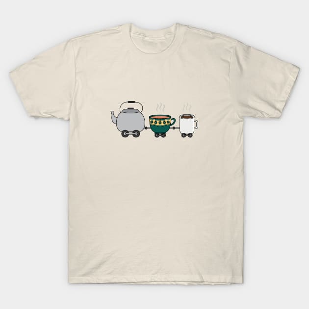 kettle train T-Shirt by wordspotrayal